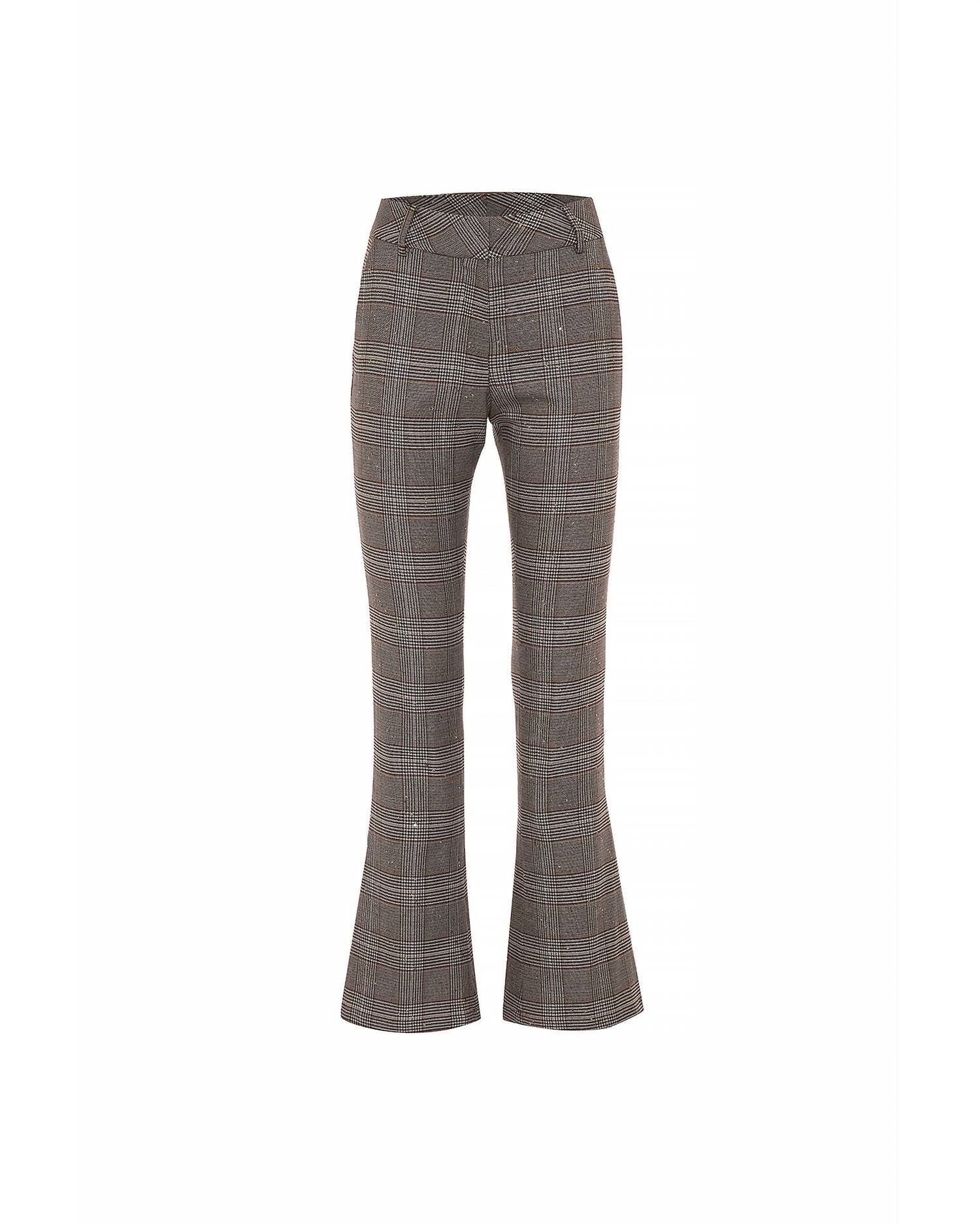 THEO the Label Eudora Sequined Pant in koffee bean - women's pants - alternate view
