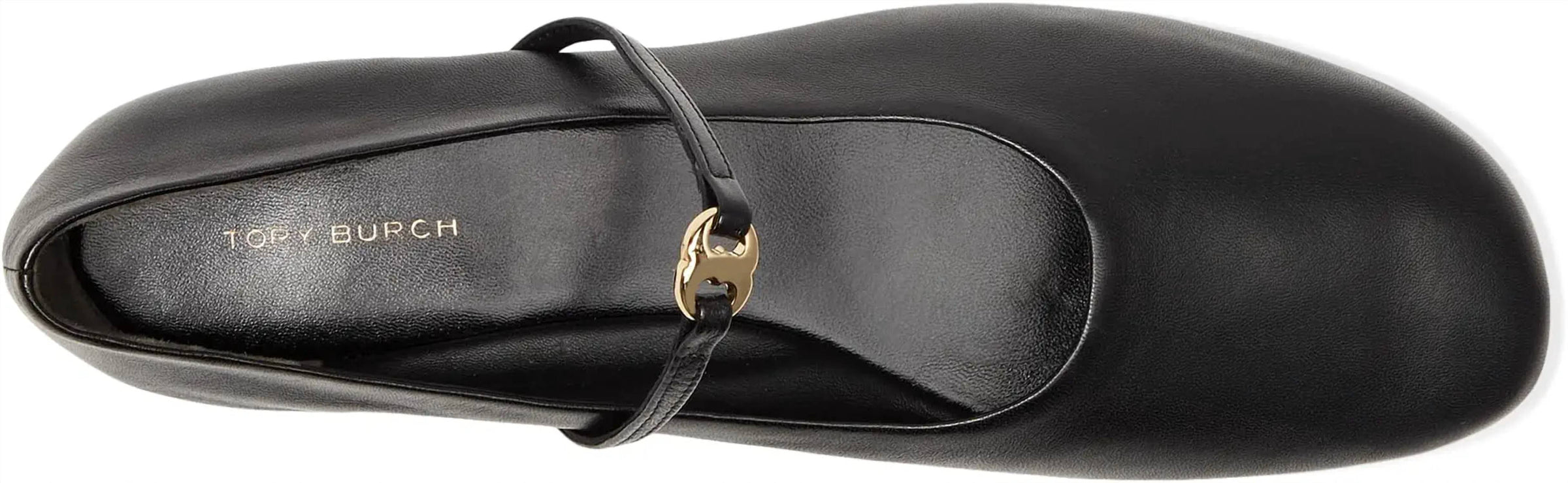 TORY BURCH Women's Pavé Gemini Link Mary Jane Flat in perfect black - women's flats - detail view