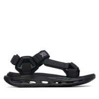 Xti Men's Airsole Ergonomic T-strap Sandals in black - men's sandal - detail view