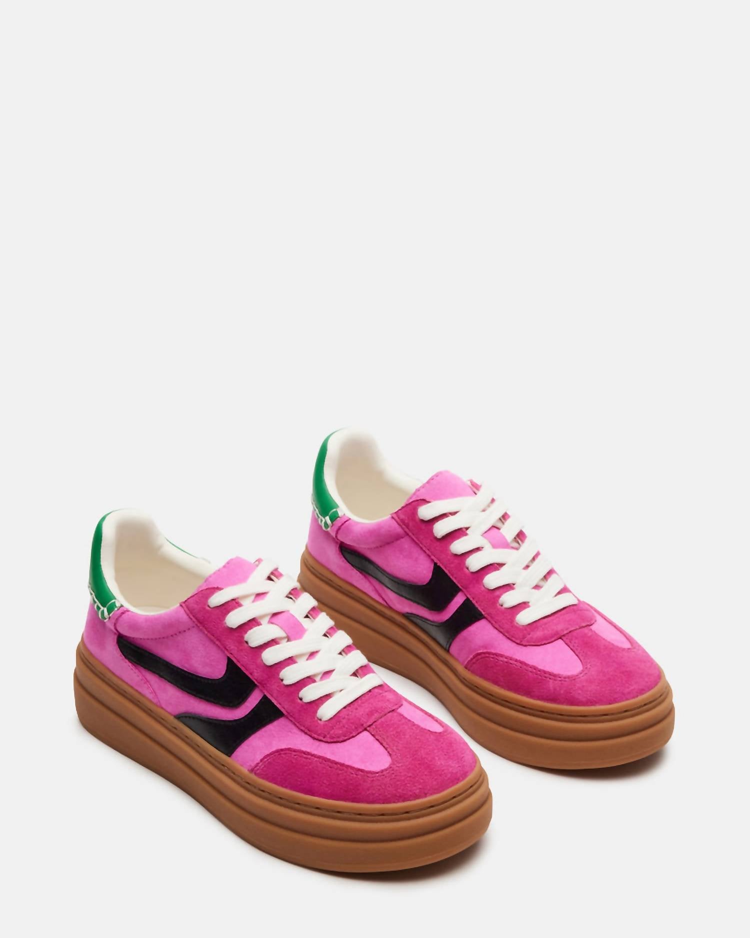 STEVE MADDEN Women's Dodge Sneaker in pink multi - women's sneaker