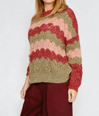 B-Yu - Striped Crewneck Sweater