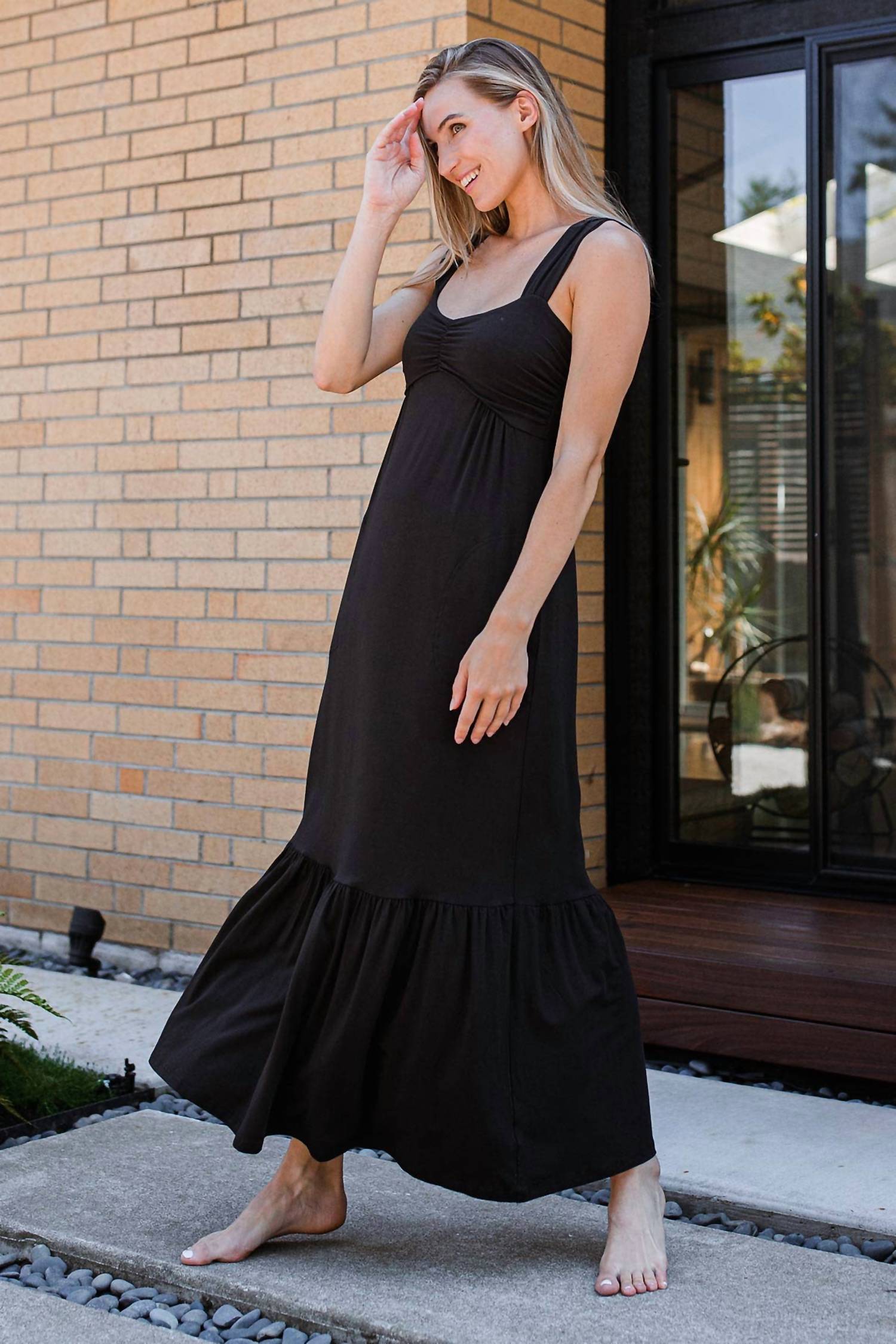 Yala - Cleo Babydoll Bamboo Maxi Dress
