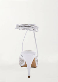 Che By Chelsey - Women's Axelle Studded Wrap Up Heel Sandal