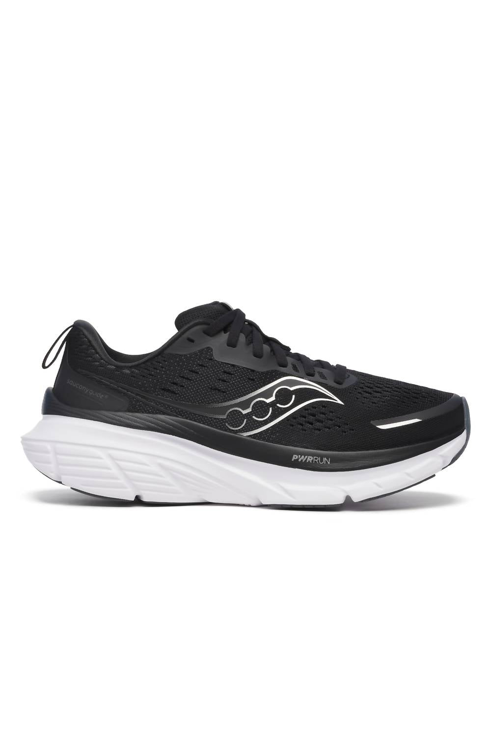 SAUCONY Men's Guide 18 Shoe in black white 1 - men's shoe