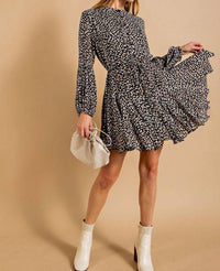Kori - Knee Length Chiffon Dress