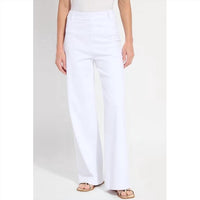 Lysse - Erin Hi-waist Long Embroidered Denim Pant