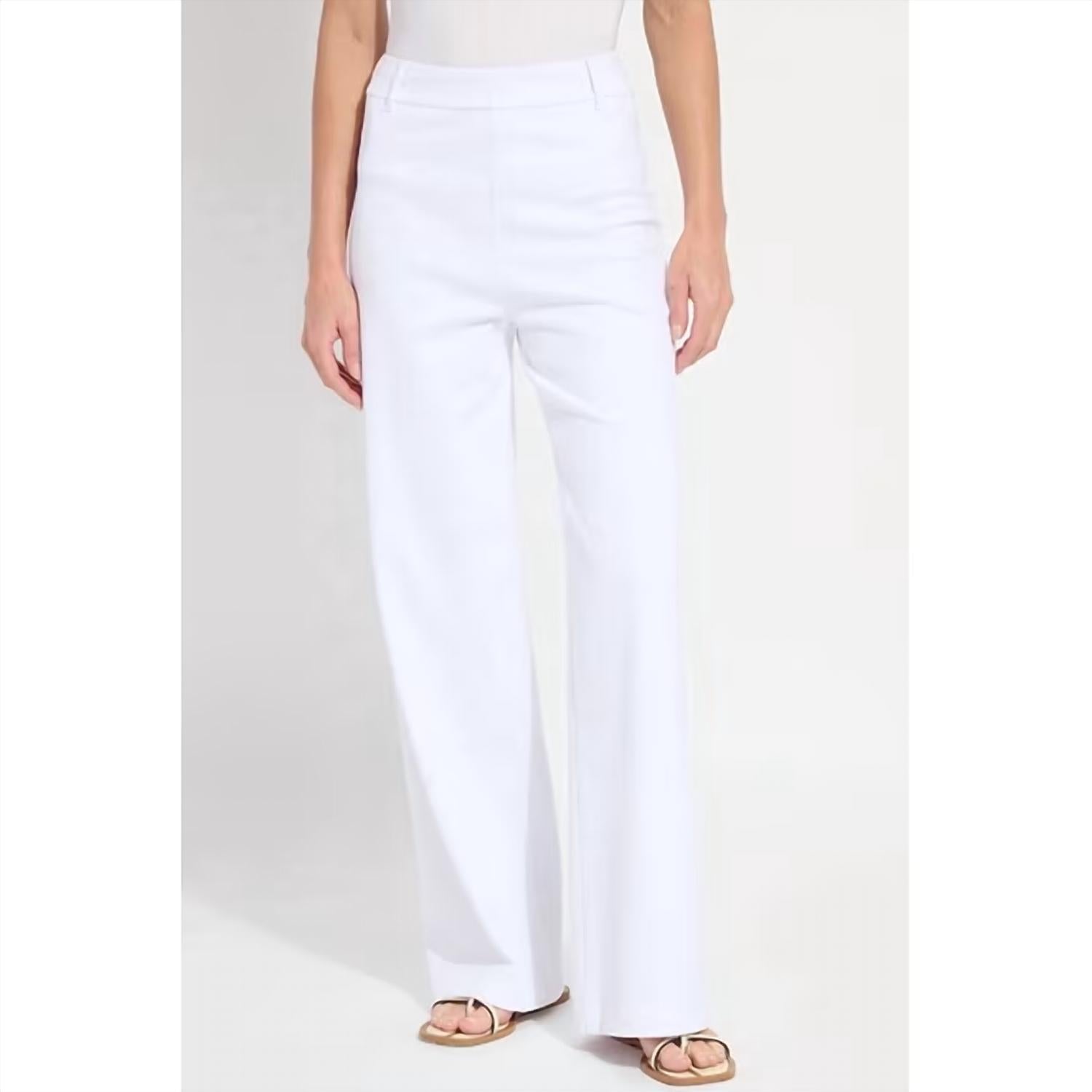 Lysse - Erin Hi-waist Long Embroidered Denim Pant