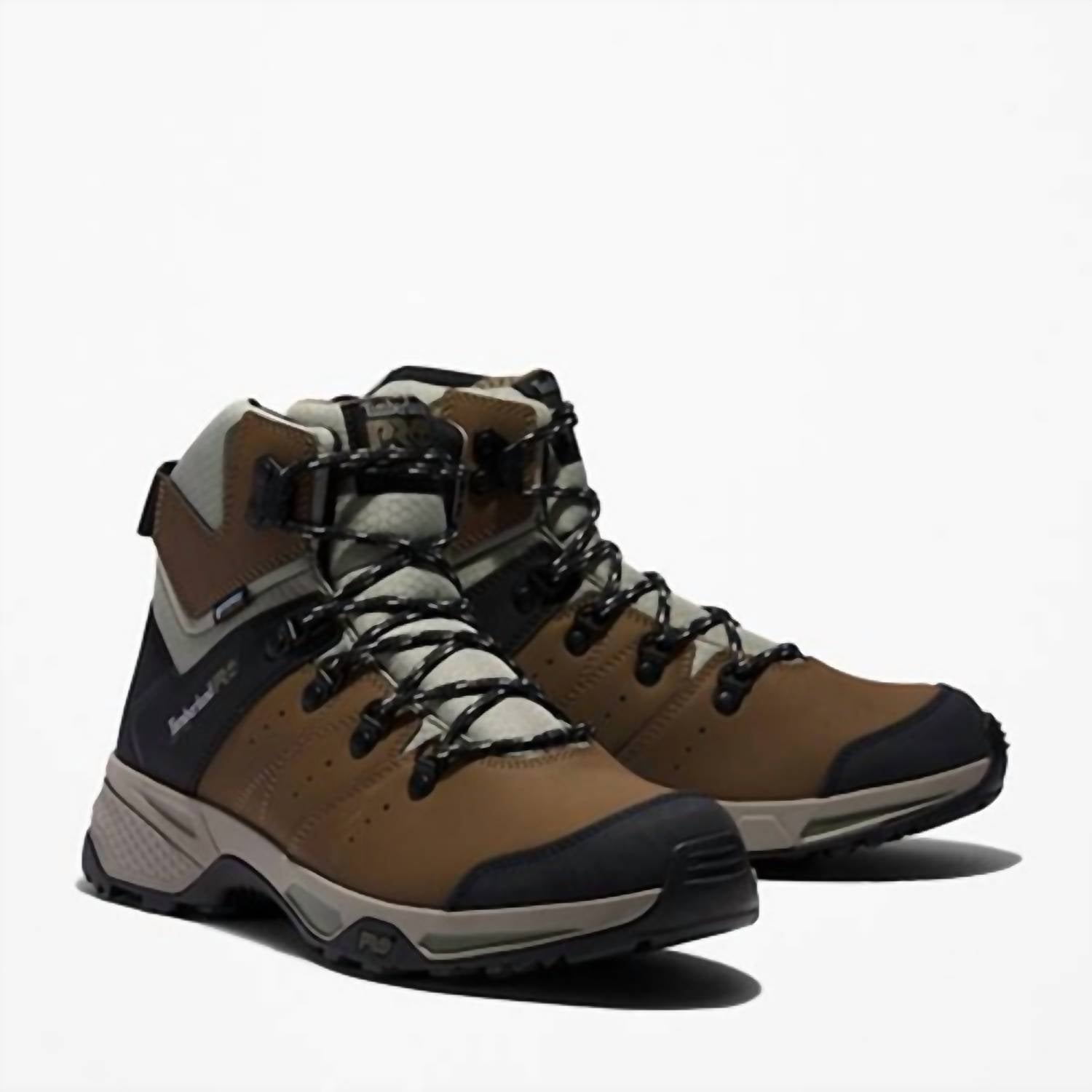 Timberland Men's Switchback Waterproof Hiker Boots in brown green - men's boots