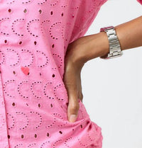 Kerri Rosenthal - Pia Eyelet Button Up Shirt