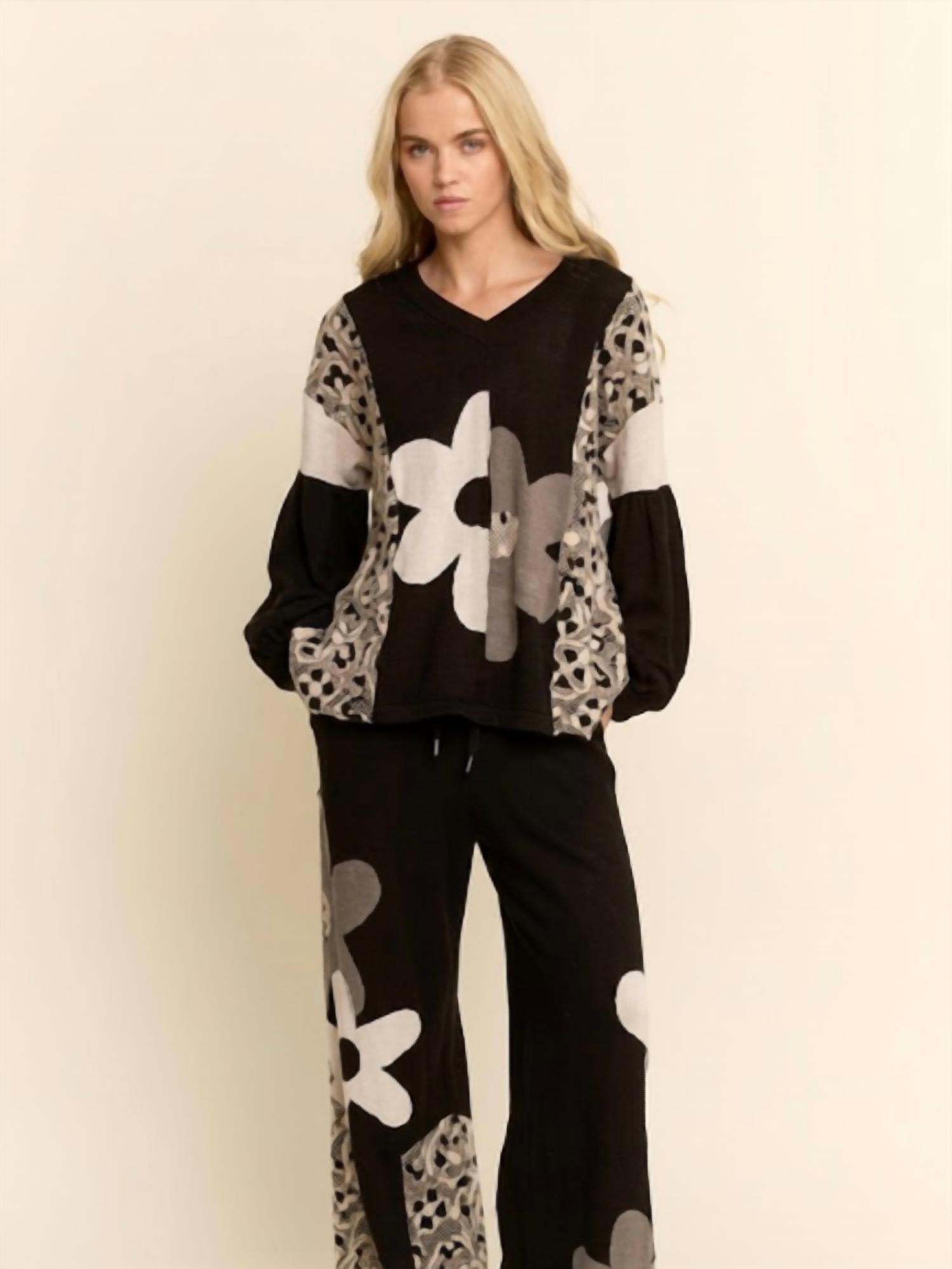 Davi & Dani - Ruth Hooded Sweater Top