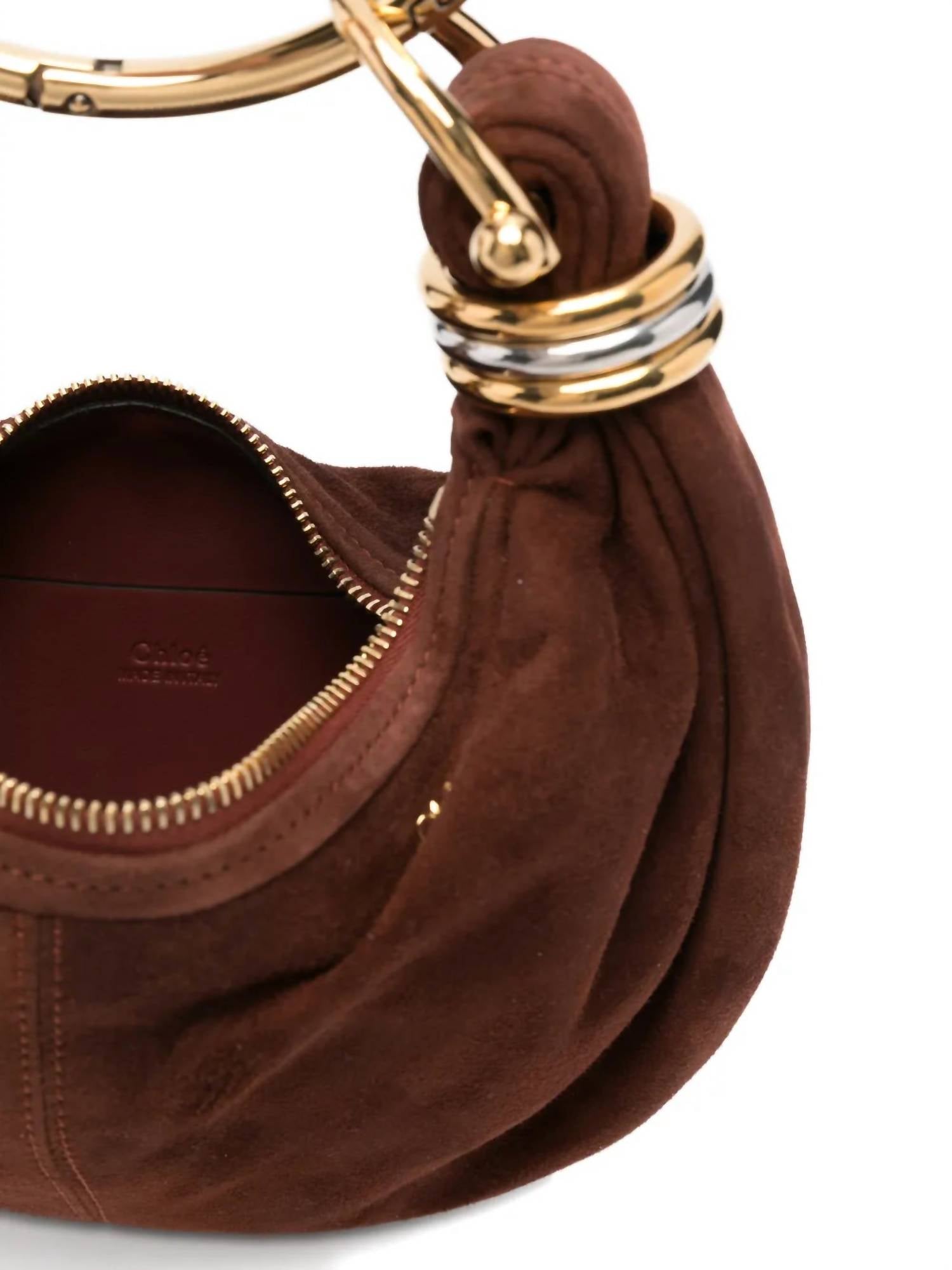 Chloe Women's Mini Bracelet Hobo Bag in hot tan - women's bag - alternate view