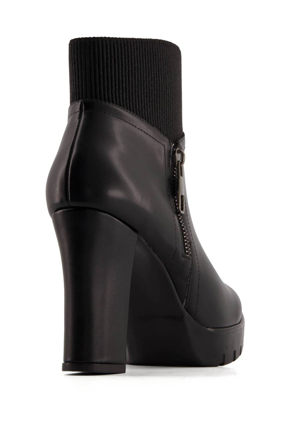 Andrea Women's Block Heel Boots in black - women's shoe - detail view