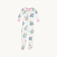 The Beaufort Bonnet Company - Girl's Noelle's Night Night Footed Onesie