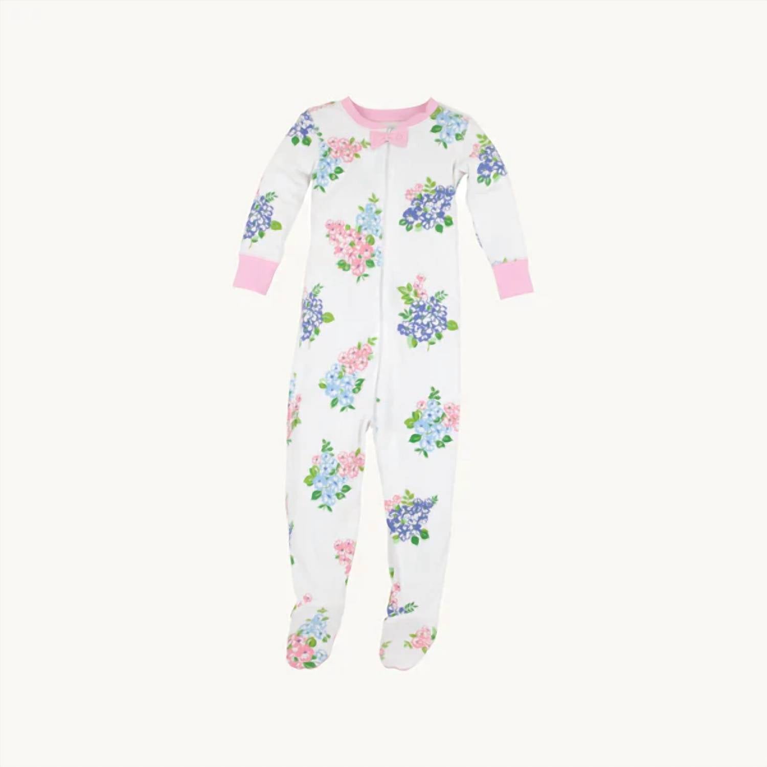The Beaufort Bonnet Company - Girl's Noelle's Night Night Footed Onesie
