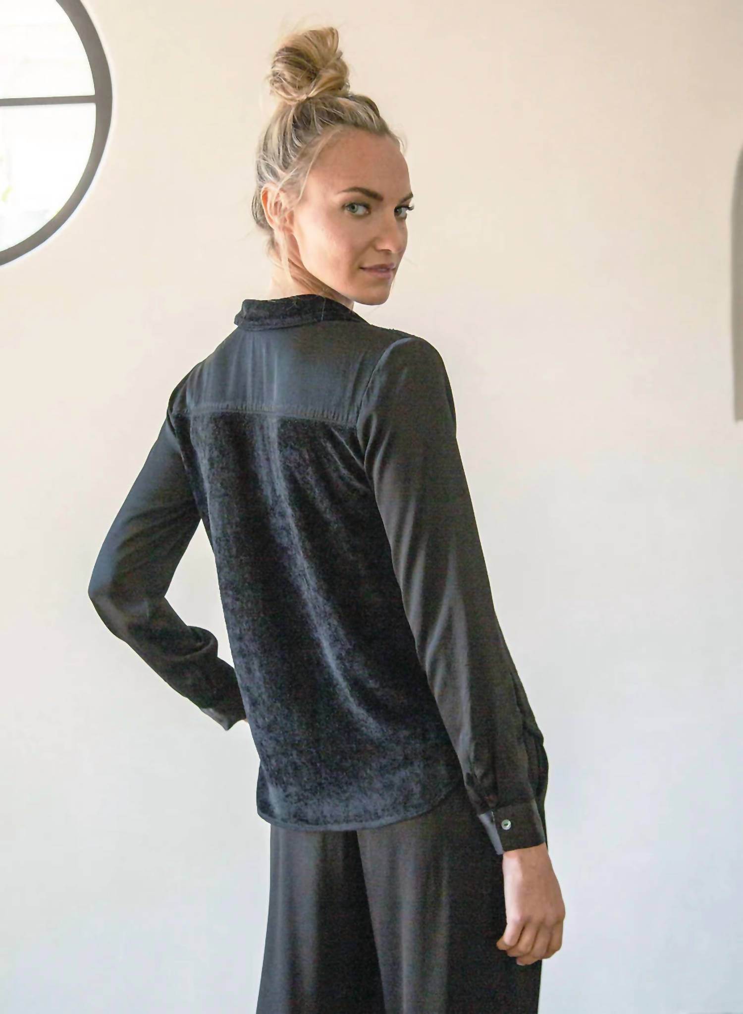 Velvet Boyfriend Shirt