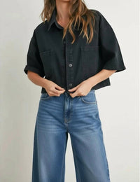 Buttermelon - Selina Button Front Cropped Jacket