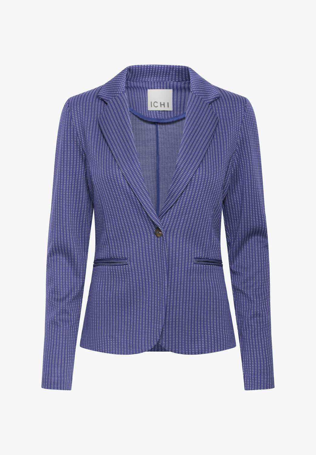 Ichi - Pinstripe Fitted Blazer