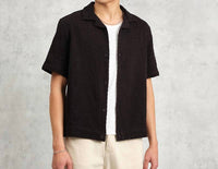 Wax London - Lido Box Dobby Weave Short-sleeve Shirt