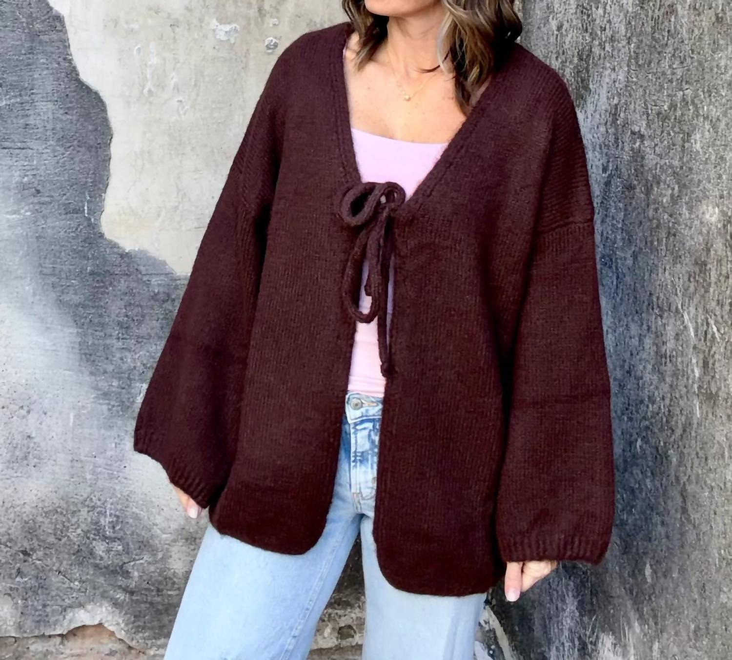 Lumiere - Oversized Knit Milo Cardigan