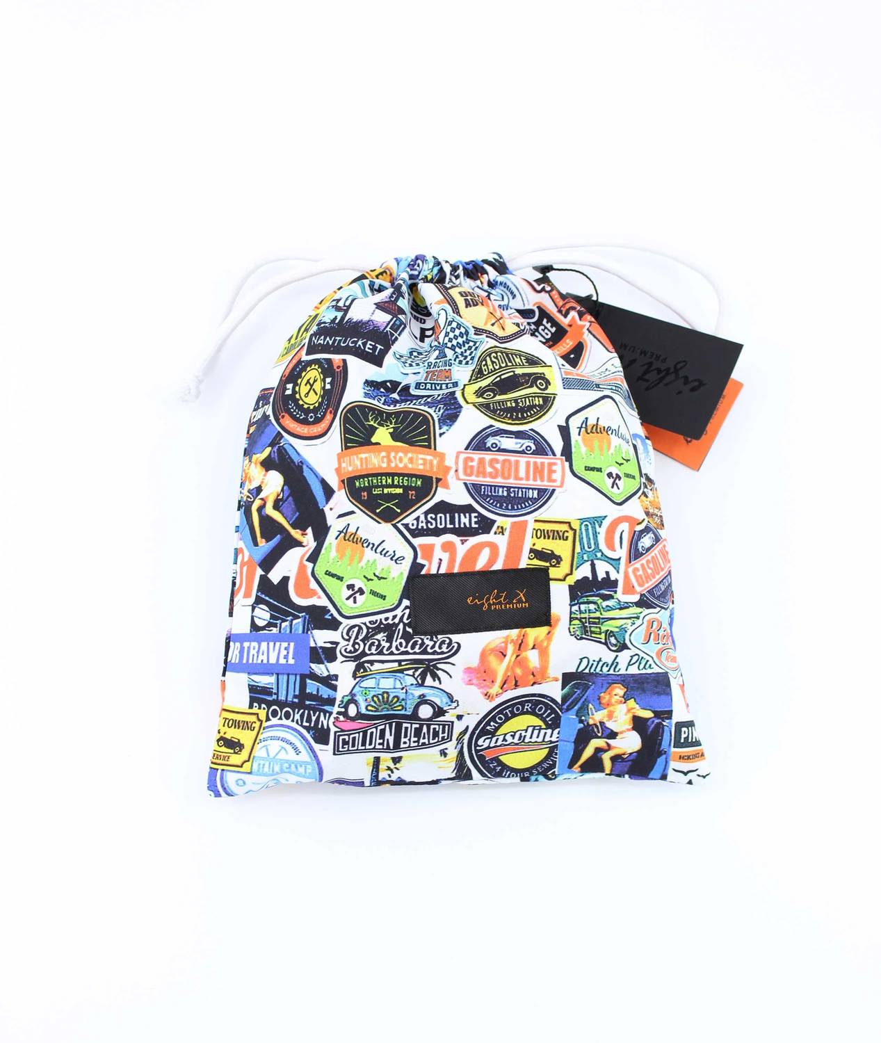 Eight X - American Road Trip Print Swim Trunks