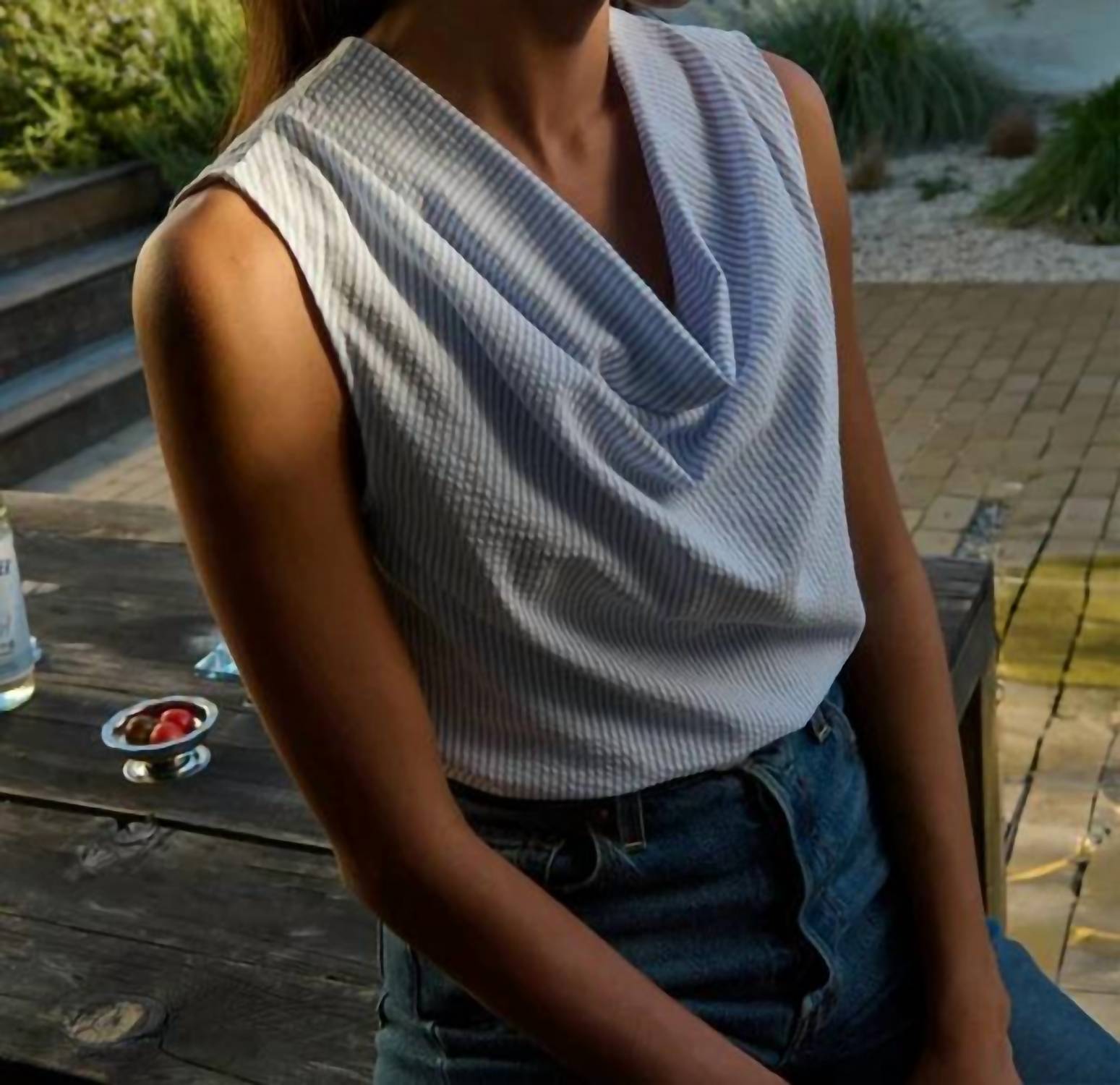 Nation Ltd - Cille Cowl Neck Tank