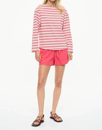 Lmnd - Amara Oversize Long Sleeve Boatneck Top