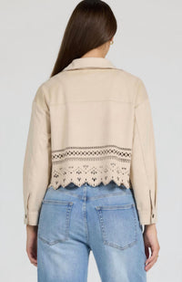 Dear John Denim - Retta Faux Suede Laser Cut Shirt