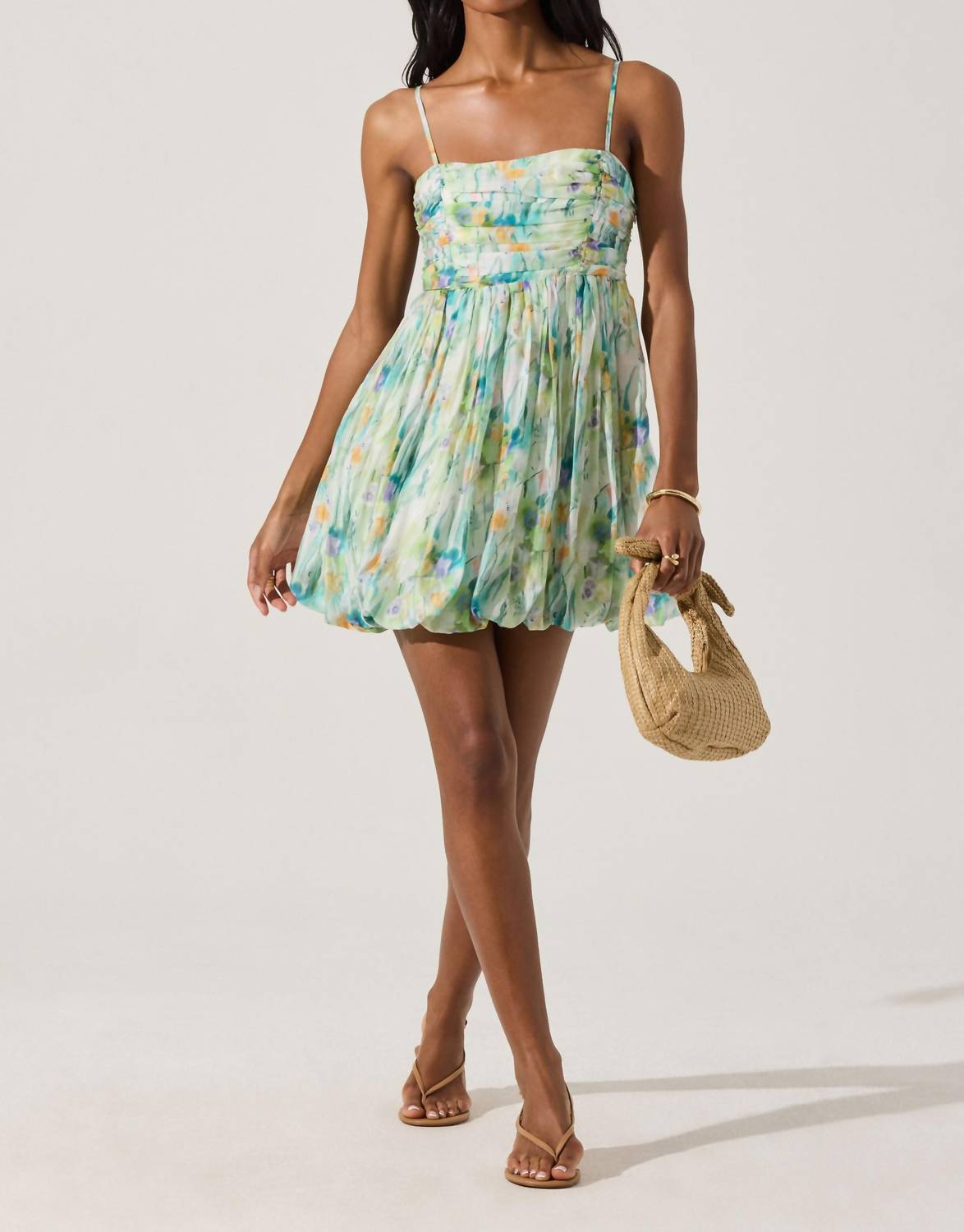 Astr - Bubble Skirt Mini Dress