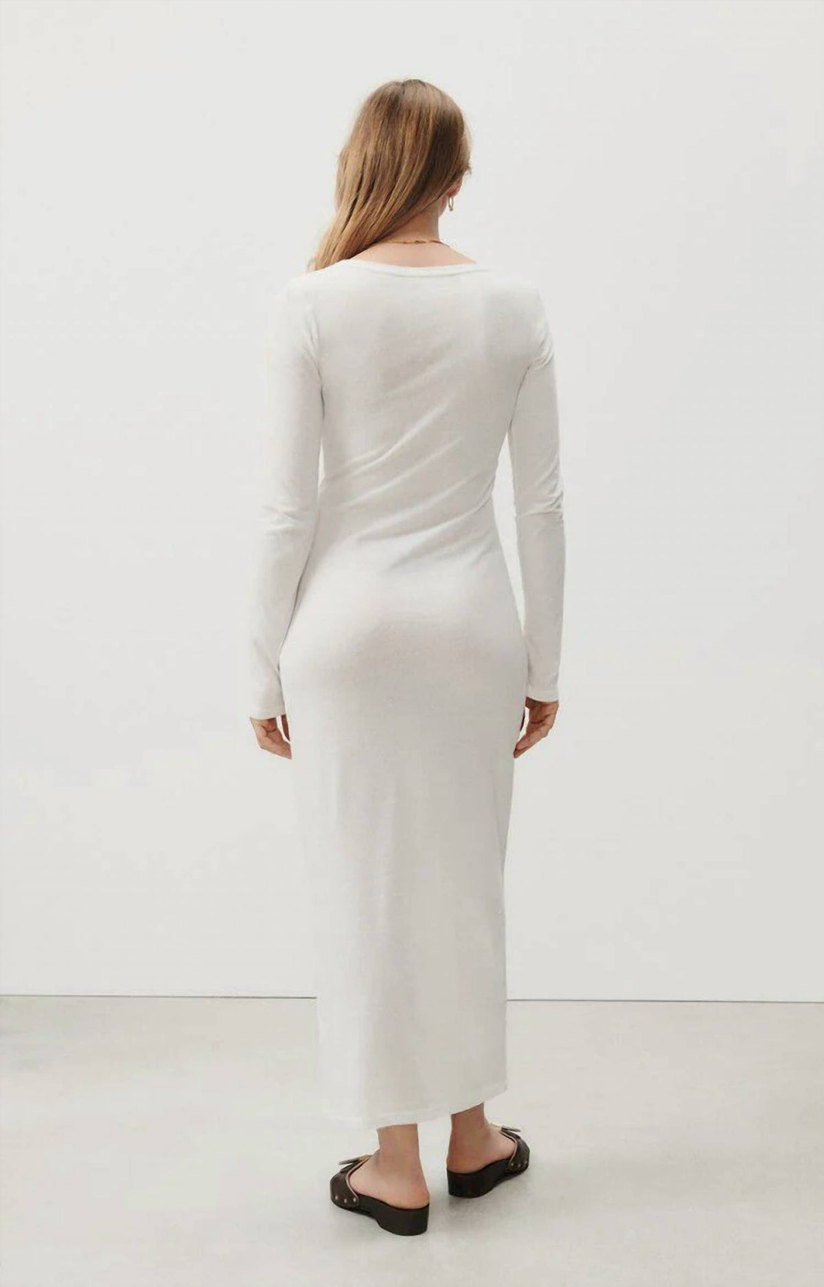American Vintage - Gamipy Long Sleeve Round Neck Fitted Dress