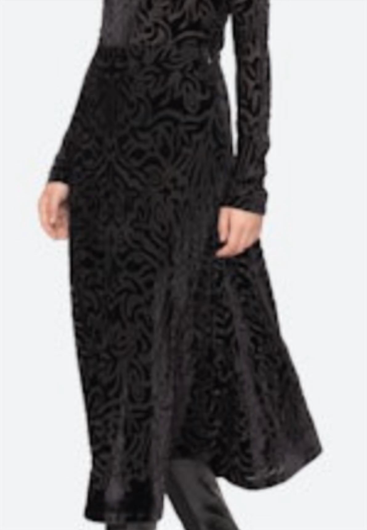 Sea - Julie Velvet Midi Skirt