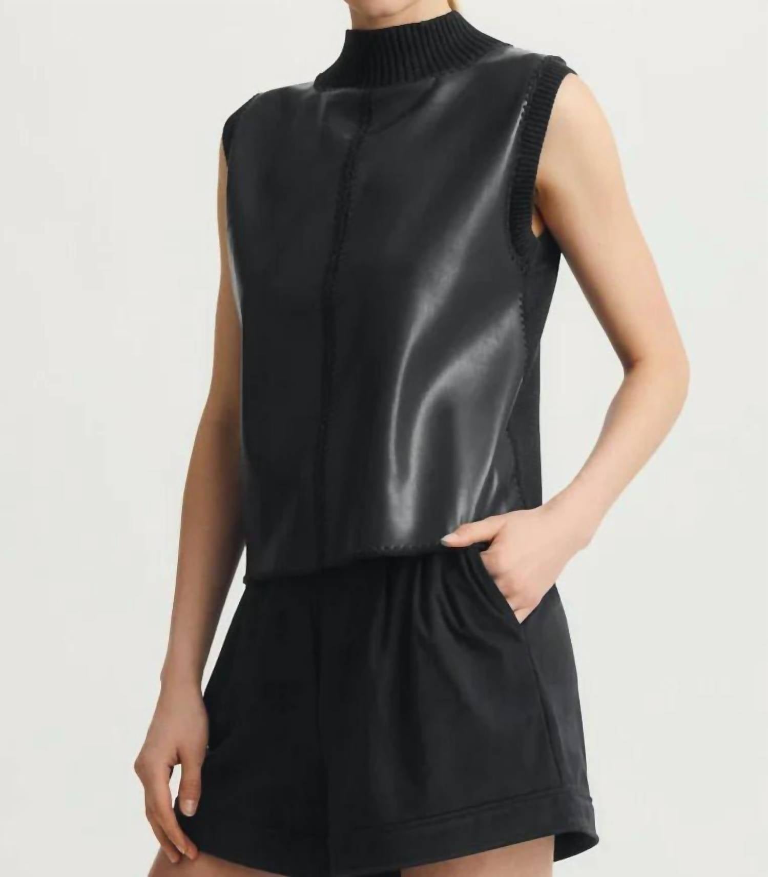 Melissa Nepton - Nico Vegan Leather Sleeveless Top