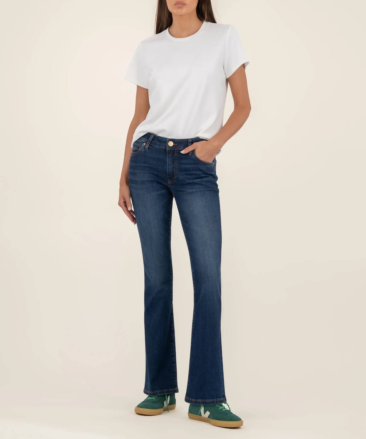 Kut From The Kloth - Natalie Mid Rise Bootcut Jeans - Petite