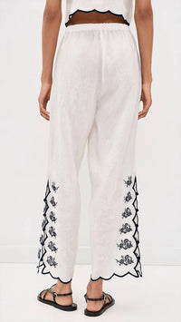 Cami Nyc - Madrid Embroidered Linen Pants