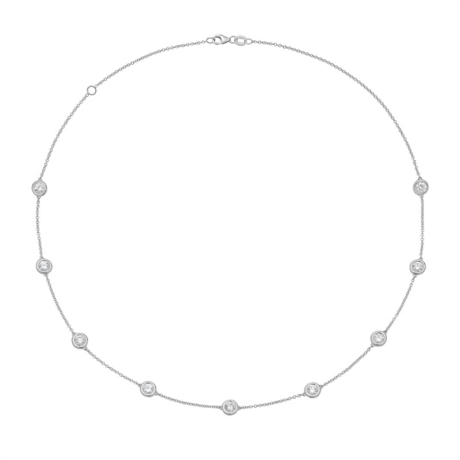 Diana M Jewels - 1.00 Ct Lab Grown Diamond By The Yard Necklace
