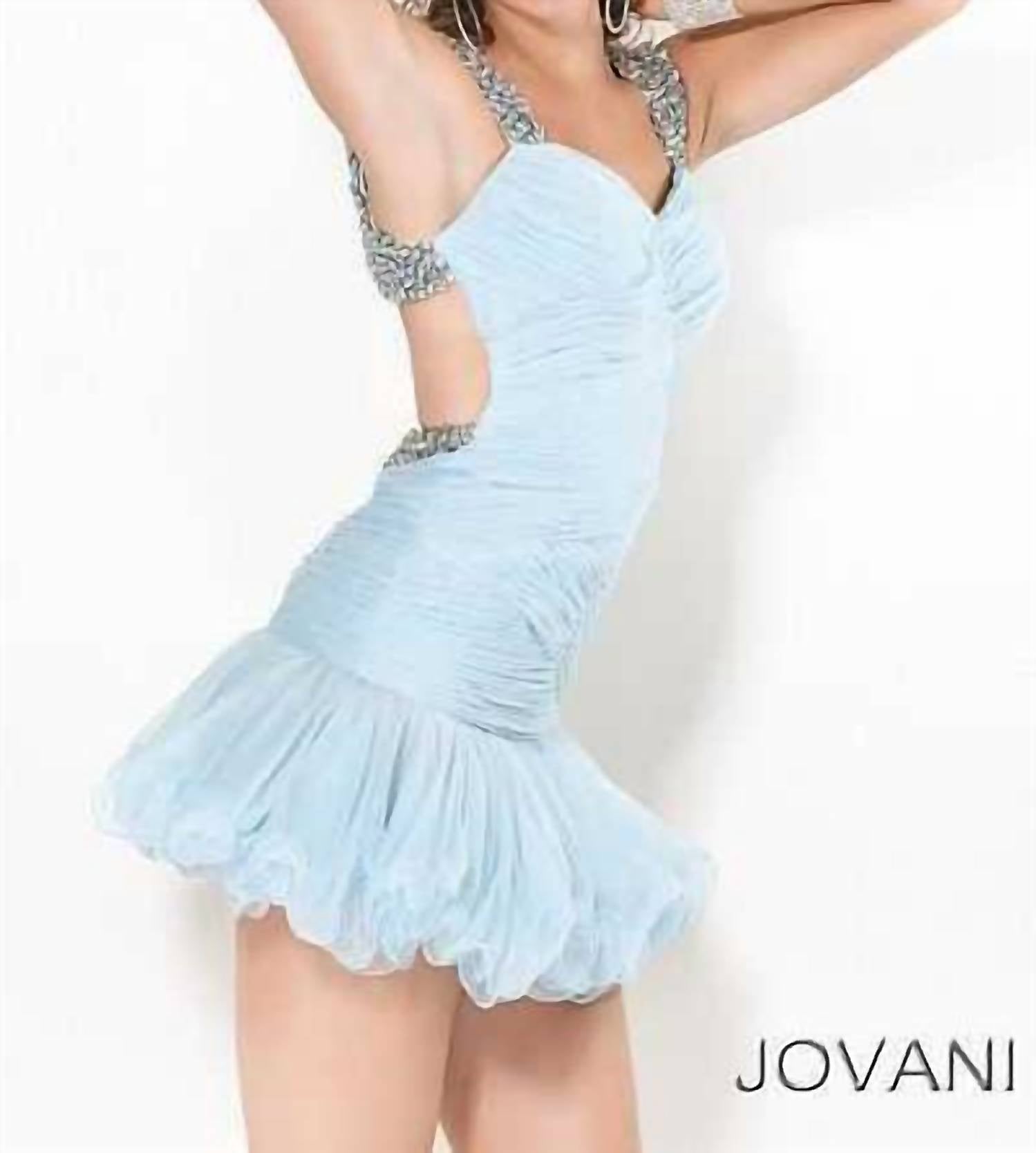 Jovani - Sequin Backless Homecoming Dress