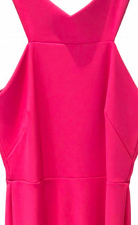Greta Constantine - Women's Arving Halter Neckline Fitted Dress