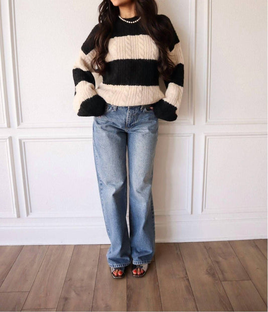 2.7 August Apparel - Coastal Currents Long Sleeve Sweater