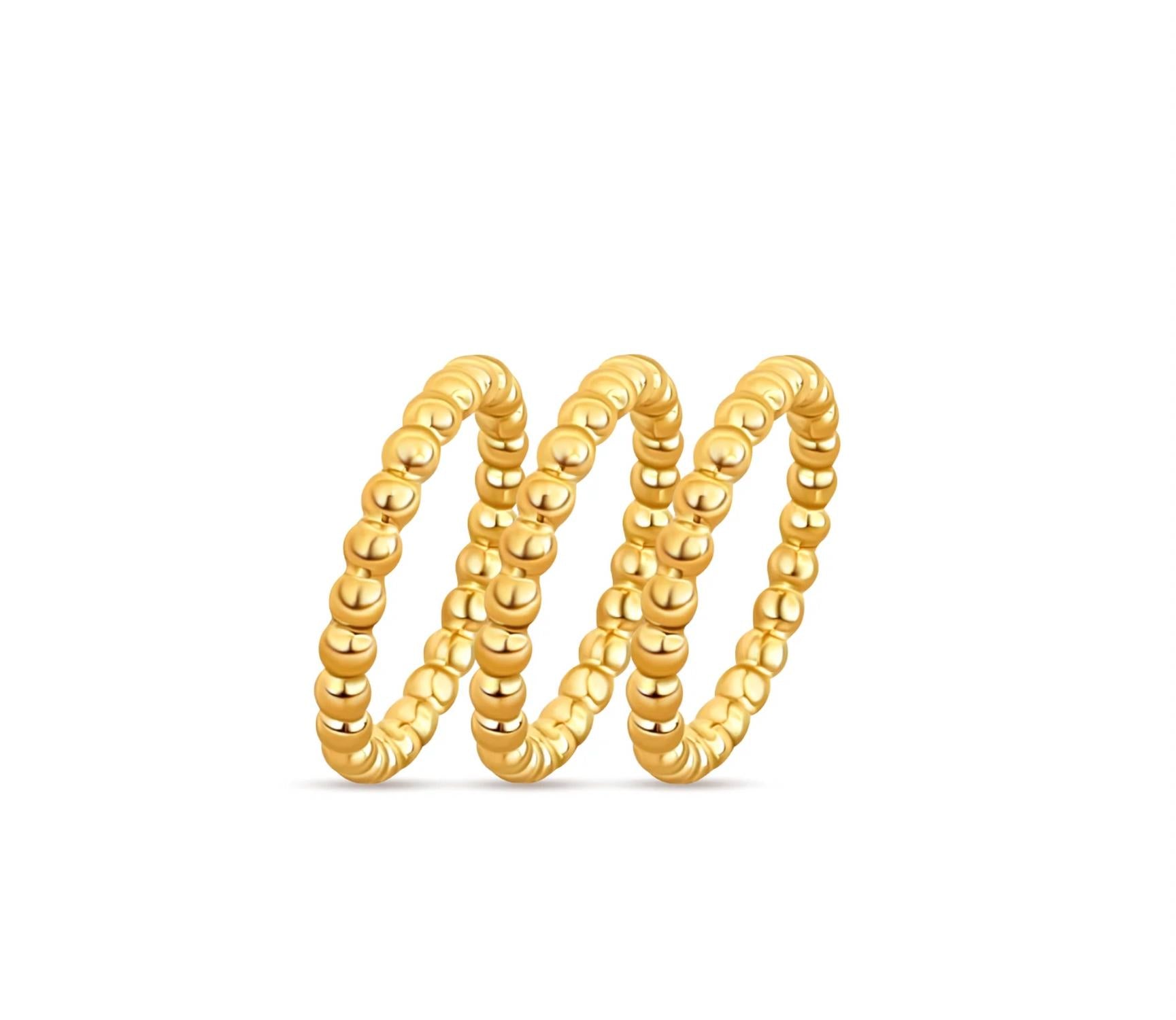 Ellie Vail - Women's Lucia Beaded Triple Ring Bracelet