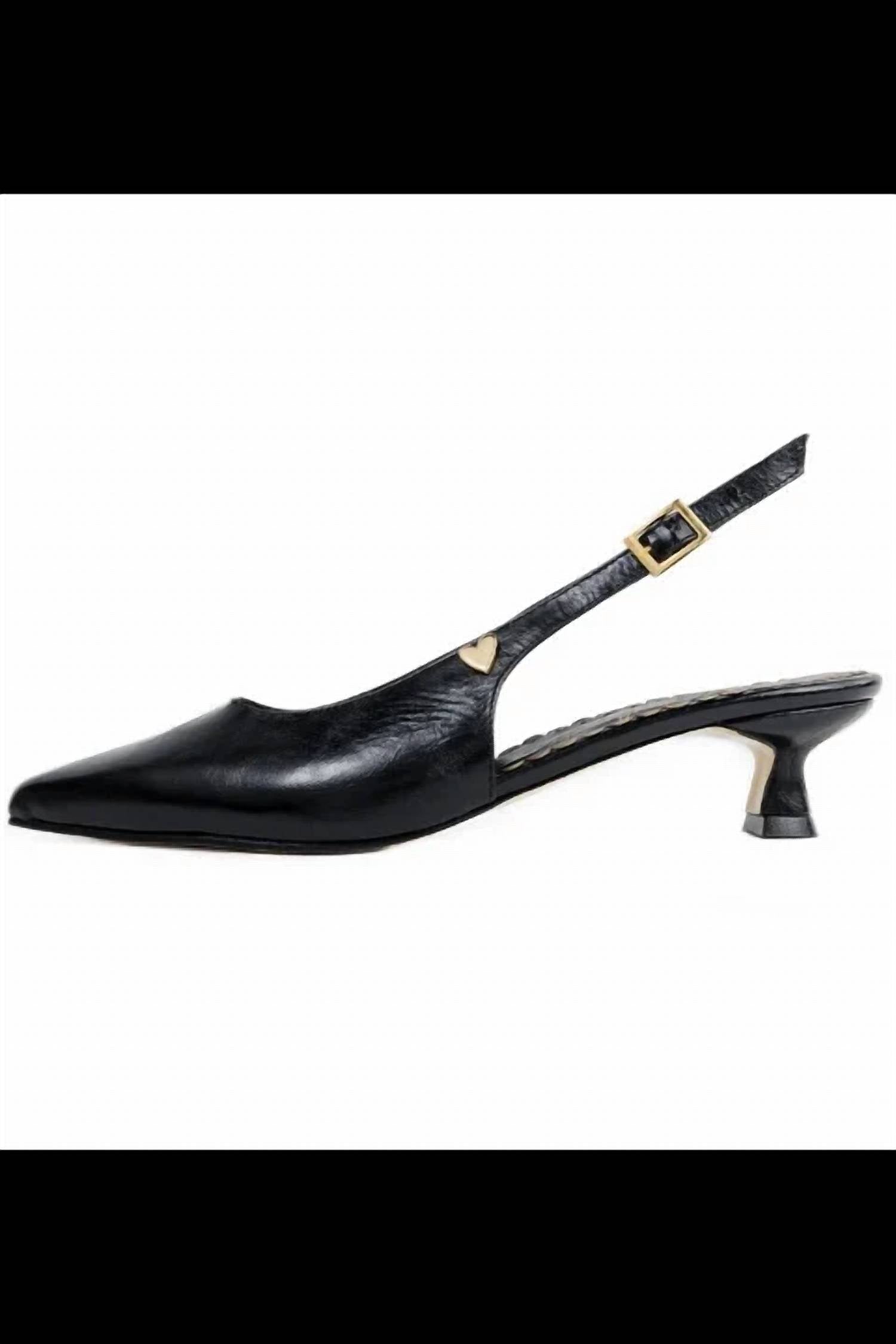 By Nataly Mendez - Women's Celia Pointed Kitten Low Heels
