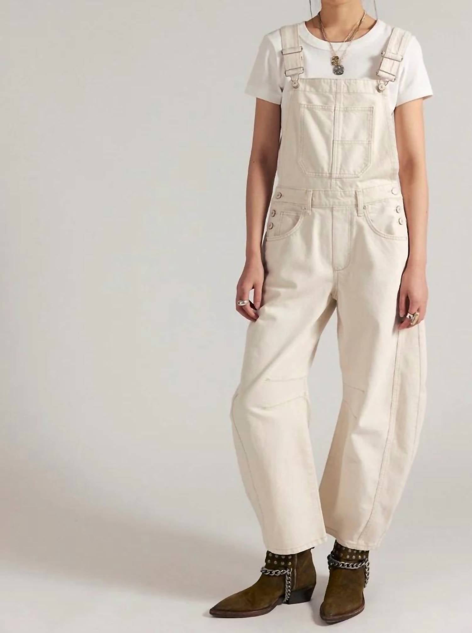 Free People - Good Luck Barrel Overalls