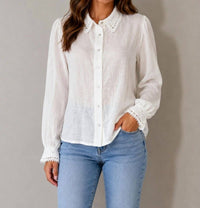 Elie Tahari - Linen Blend Blouse