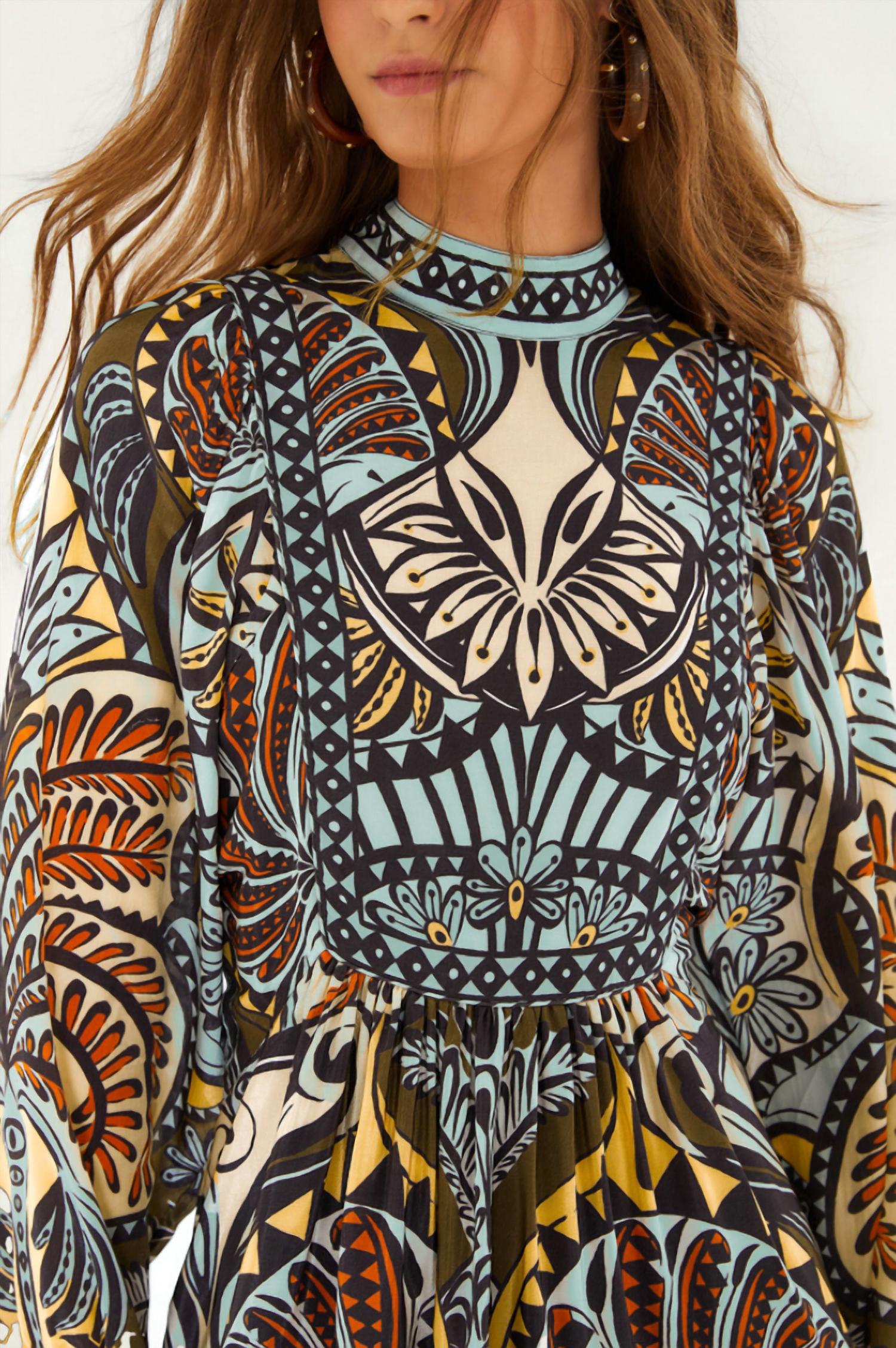 FARM RIO Balamana Mini Dress in multi - women's dress - view 6