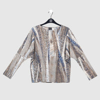 Clara Sun Woo - Python Dolman Sleeve Top