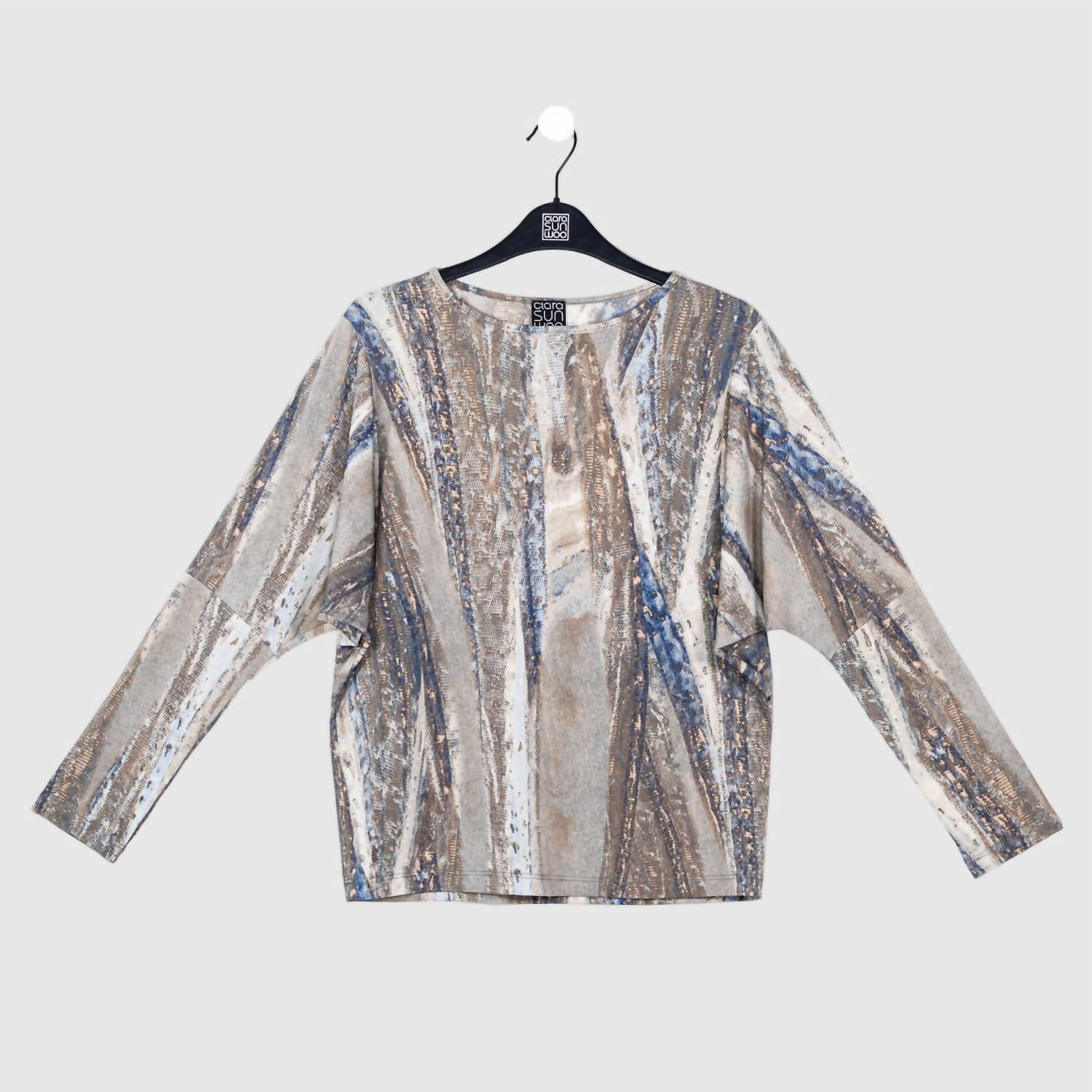Clara Sun Woo - Python Dolman Sleeve Top