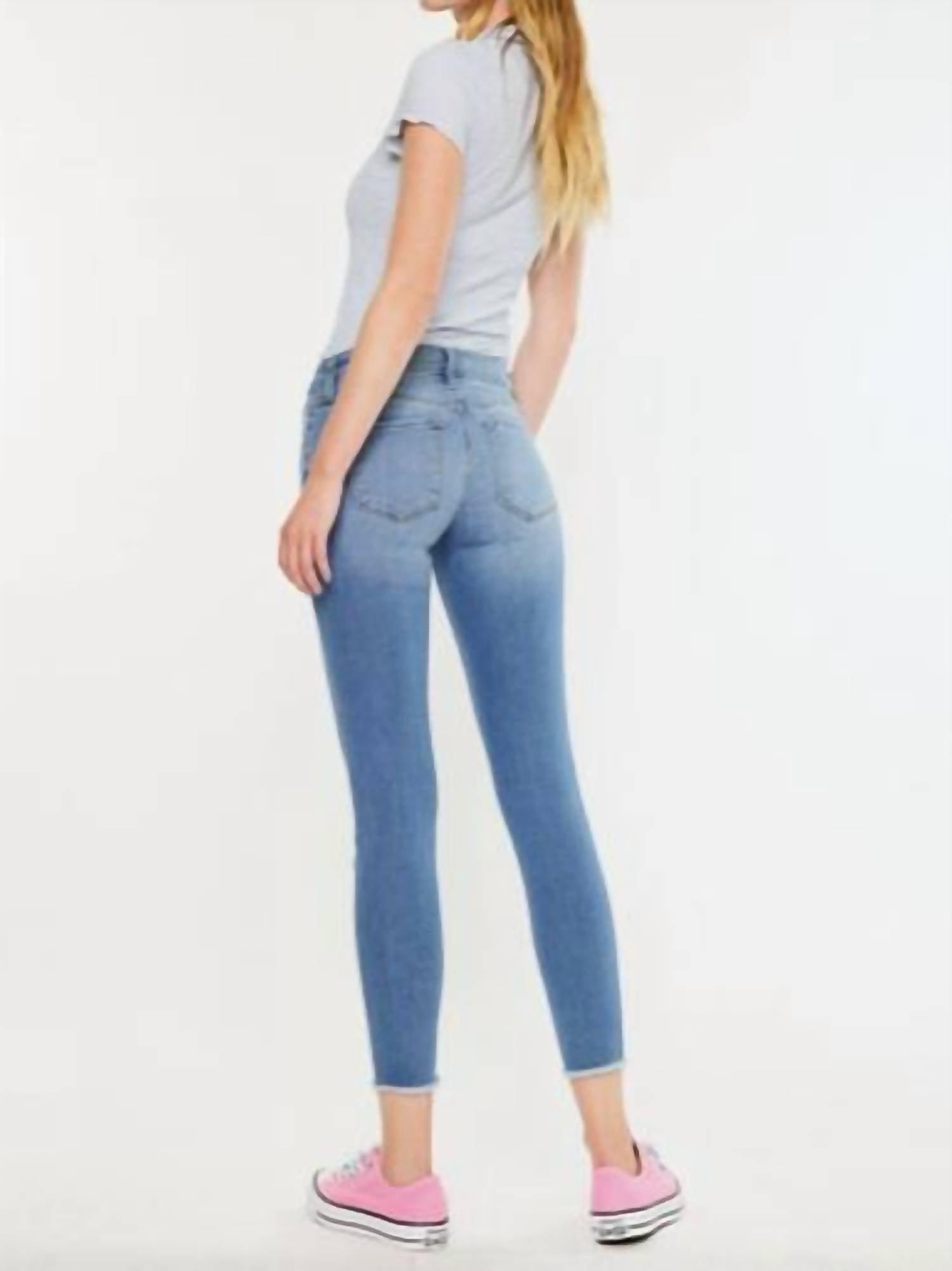 Kancan - Mid Rise Ankle Skinny Jeans