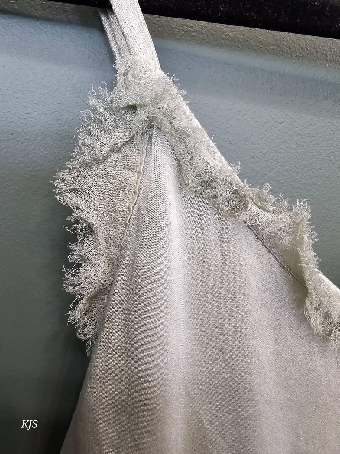 Made In Italy - Women's Silk Cami With Fringe