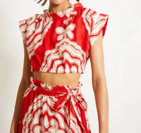 Lemlem - Muna Ruched Crop Top