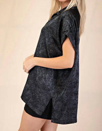 Glam - Oversized Button Down Blouse