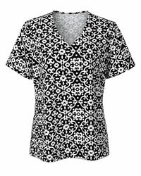 Lulu-B - Women's Upf 50+ V-neck Short Sleeve Top