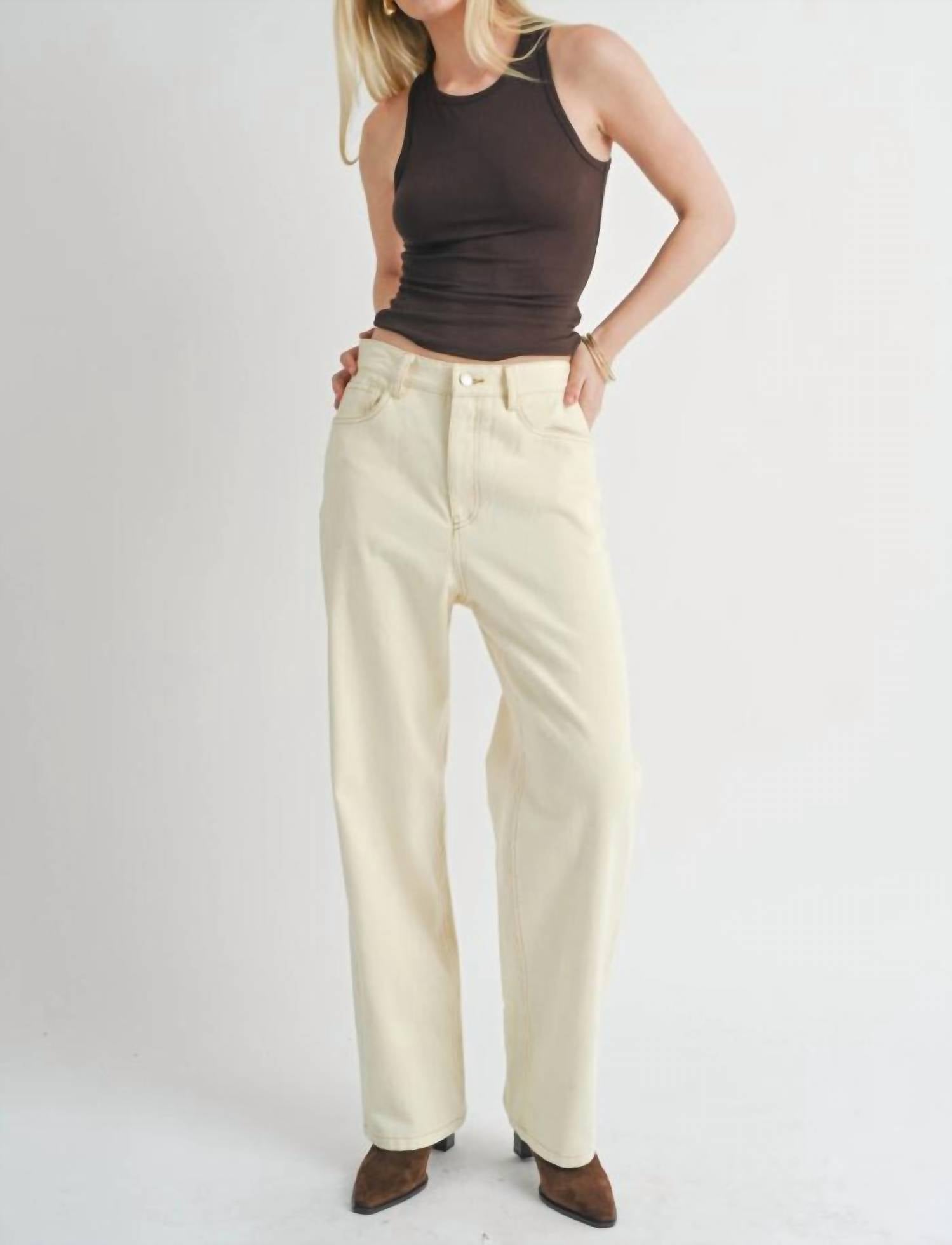 Sage The Label - Signature Back Seam Denim Pants